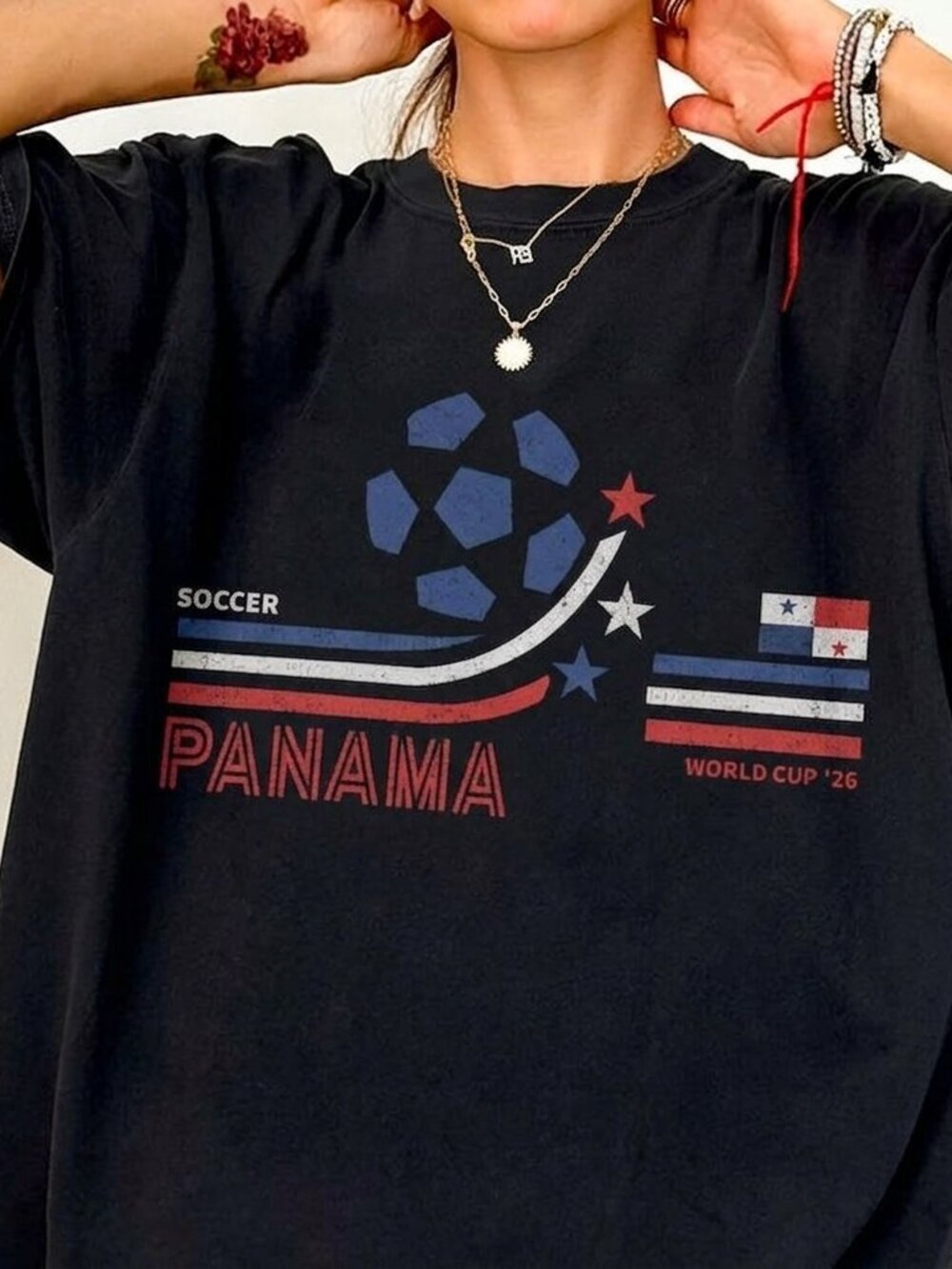 Vintage Panama Soccer Tee, Retro Football Fan Graphic Shirt